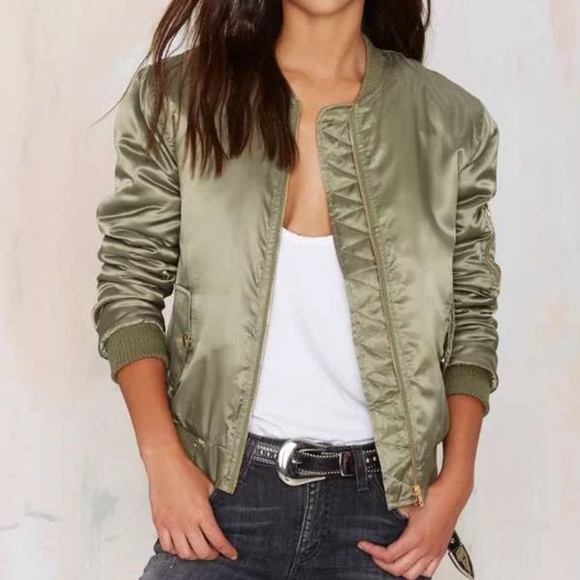 Glamorous Take Games Bomber Jacket Size Small - Picture 1 of 6